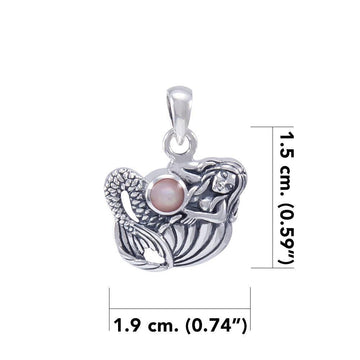 Mermaid Pendant With Stone TPD4623 - Jewelry